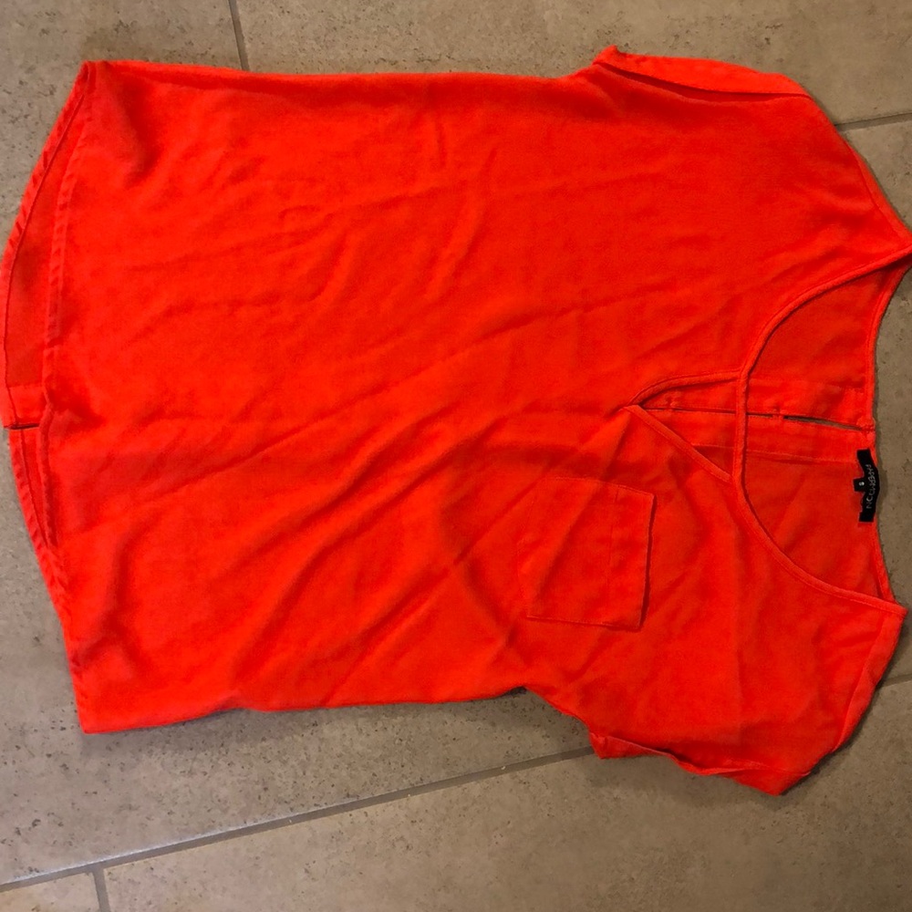 Papermoon red/orange shirt size small